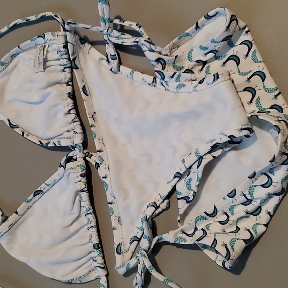 Anthropologie Peacock String Bikini by Delfina. - Picture 6 of 6